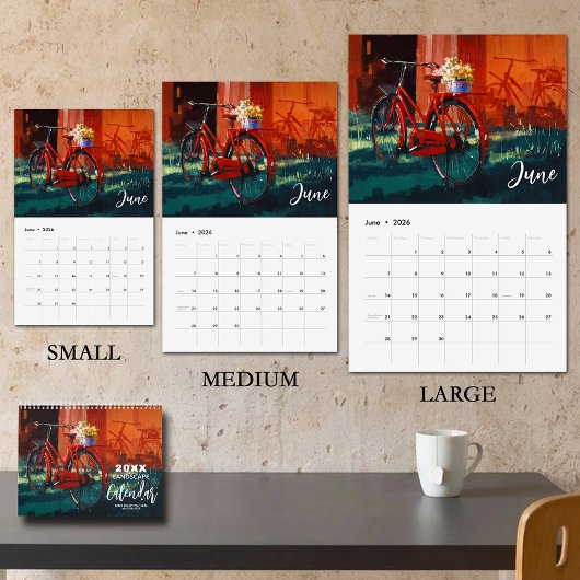 Landscape Paintings MEDIUM size Kalender