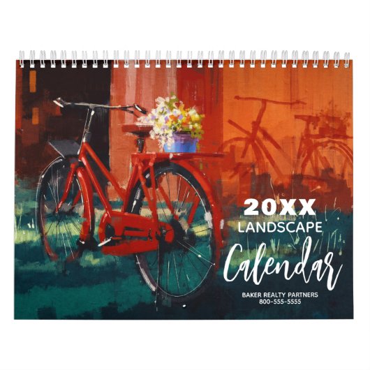Landscape Paintings MEDIUM size Kalender (Hoes)