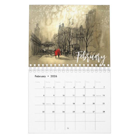 Landscape Paintings SMALL Kalender (Feb 2026)