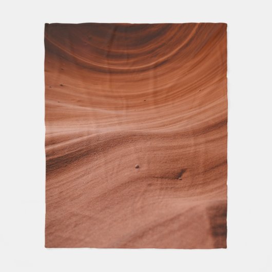 Landscape photo of a brown sand dessert fleece deken (Voorkant)