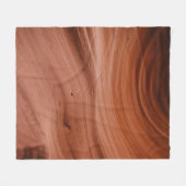 Landscape photo of a brown sand dessert fleece deken (Voorkant (Horizontaal))