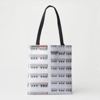 LANDSCAPE PHOTO OF BUILDING WINDOWS TOTE BAG