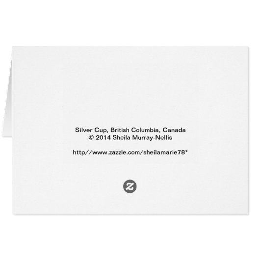 Landscape Purcell Mountains of BC Canada Card (Achterkant Horizontaal)