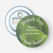 Landscape Service Business Customer Appreciation Button Flesopener (Voorkant)