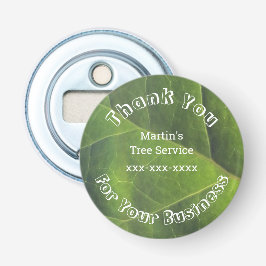 Landscape Service Business Customer Appreciation Button Flesopener