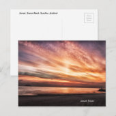 Landscape Sunset Girvan Beach Scotland Briefkaart (Voorkant / Achterkant)