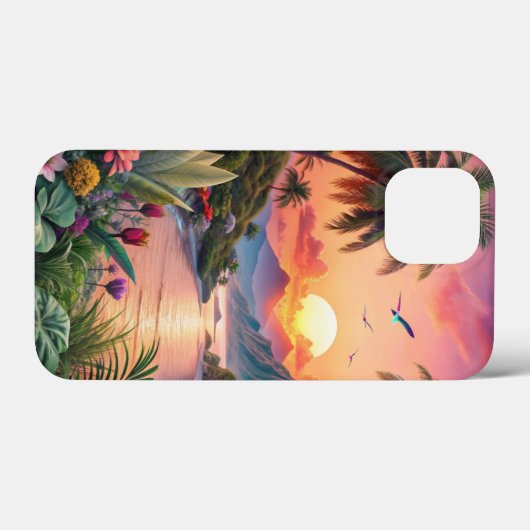 Landscape Tropical Beach Case-Mate iPhone Case (Achterkant (horizontaal))