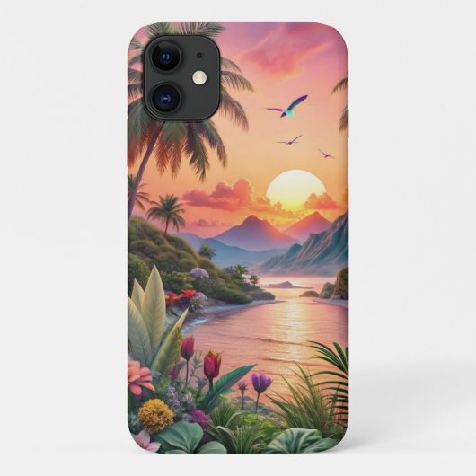 Landscape Tropical Beach Case-Mate iPhone Case (Achterkant)