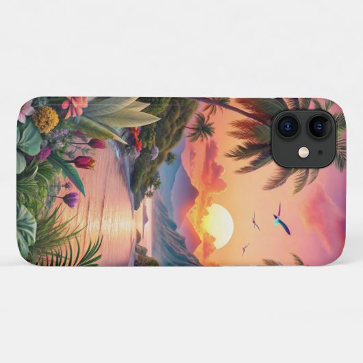 Landscape Tropical Beach Case-Mate iPhone Case (Achterkant (horizontaal))