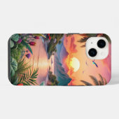 Landscape Tropical Beach iPhone Hoesje (Achterkant horizontaal)