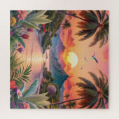 Landscape Tropical Beach Legpuzzel (Horizontaal)