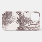 Landscape with bears, cubs, winter trees and fir t Case-Mate iPhone case (Achterkant (horizontaal))