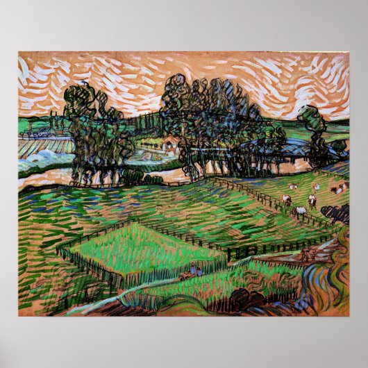 Landscape with Bridge Across Oise Poster (Voorkant)