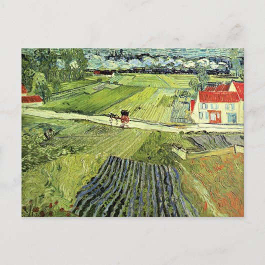 Landscape with Carriage and Train Briefkaart (Voorkant)