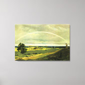 Landscape with Rainbow, famous artwork, Canvas Afdruk (Voorkant)