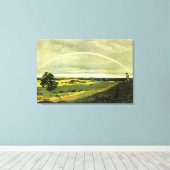 Landscape with Rainbow, famous artwork, Canvas Afdruk (Insitu (Houten vloer))