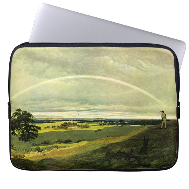 Landscape with Rainbow, famous artwork, Laptop Sleeve (Voorkant)