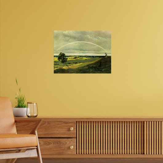 Landscape with Rainbow, famous artwork, Poster (Woonkamer 2)