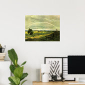 Landscape with Rainbow, famous artwork, Poster (Thuiskantoor)