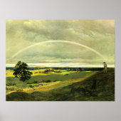 Landscape with Rainbow, famous artwork, Poster (Voorkant)