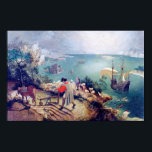 Landscape with the Fall of Icarus, Pieter Bruegel Poster<br><div class="desc">Pieter Bruegel the Elder (1525–1530 – 9 September 1569) was the most significant artist of Dutch and Flemish Renaissance painting, a painter and printmaker from Brabant, known for his landscapes and peasant scenes (so-called genre painting); he was a pioneer in making both types of subject the focus in large paintings....</div>