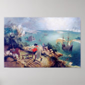 Landscape with the Fall of Icarus, Pieter Bruegel Poster (Voorkant)
