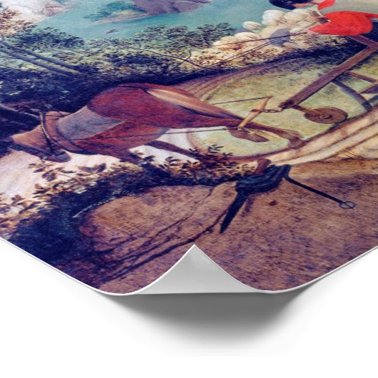 Landscape with the Fall of Icarus, Pieter Bruegel Poster (Hoek)