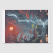 Landscape with Waterfall Decoupage Tissuepapier (Voorkant)