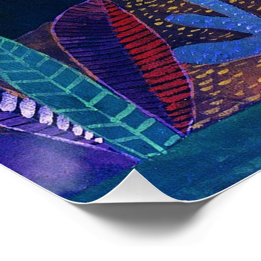 Landscape with Yellow Birds, Paul Klee Perfect Poster (Hoek)