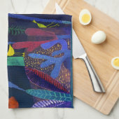 Landscape with Yellow Birds, Paul Klee Theedoek (Quarter Fold)