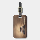 Landscape, Zen Stones Brown Bagagelabel (Voorkant verticaal)