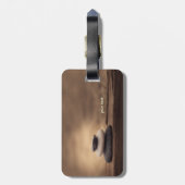 Landscape, Zen Stones Brown Bagagelabel (Achterkant verticaal)