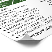 Landscaped Gardening Service, tuinbouwkundige Poster (Hoek)