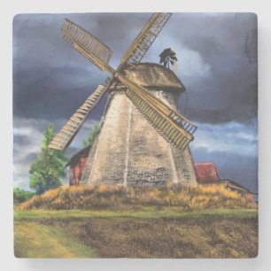 Landscapein Nederland Stone Onderzetter