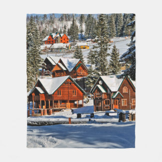 Landscapemountain,ski,snow,winter,actief,lucht,kou Fleece Deken
