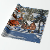 Landscapemountain,ski,snow,winter,active,air,cold, Cadeaupapier (Uitgerold)