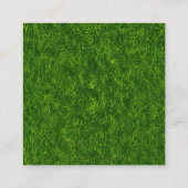 Landscaper en grasmachine vierkante visitekaartje (Achterkant)