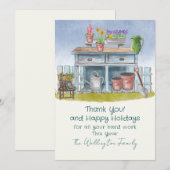 Landscaper Gardener - Hartelijk dank Kaart (Voorkant / Achterkant)