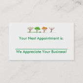 Landscaper gazon zorg afspraak bedrijf afsprakenkaartje (Achterkant)