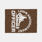 Landscaper Lawnmower Pap Fleece Deken (Voorkant (Horizontaal))