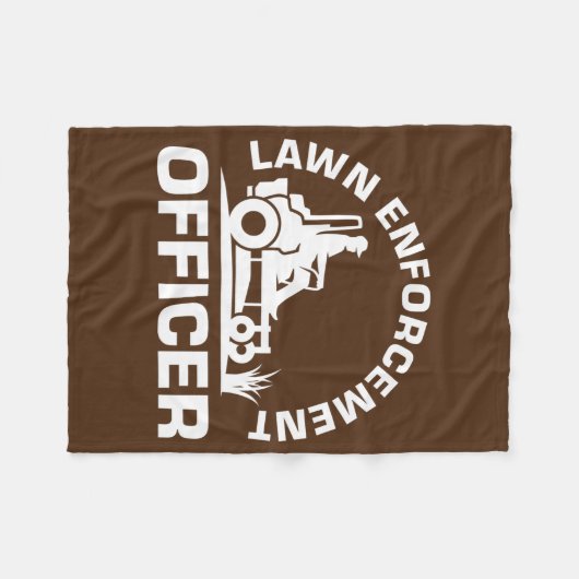 Landscaper Lawnmower Pap Fleece Deken (Voorkant (Horizontaal))