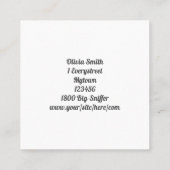 Landscaper over boomzorg vierkante visitekaartje (Achterkant)