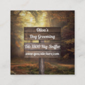 Landscaper over boomzorg vierkante visitekaartje (Voorkant)