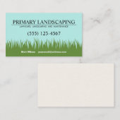 Landscaper over graafwerkzaamheden visitekaartje (Voorkant / Achterkant)