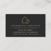 Landscaper QR Code Lawn Service Visitekaartje (Voorkant)