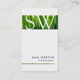 Landscaper Vet Monogram Visitekaartje