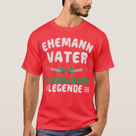 Landscapers Bladblazende echtgenoot Vader Tuinen v T-shirt (Voorkant)