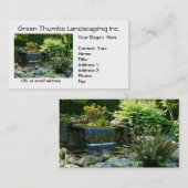 Landscapers en Gardeners-visitekaartjes Visitekaartje (Voorkant / Achterkant)