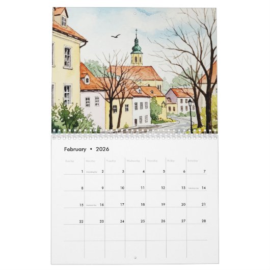 Landscapes Calendar Kalender (Feb 2026)