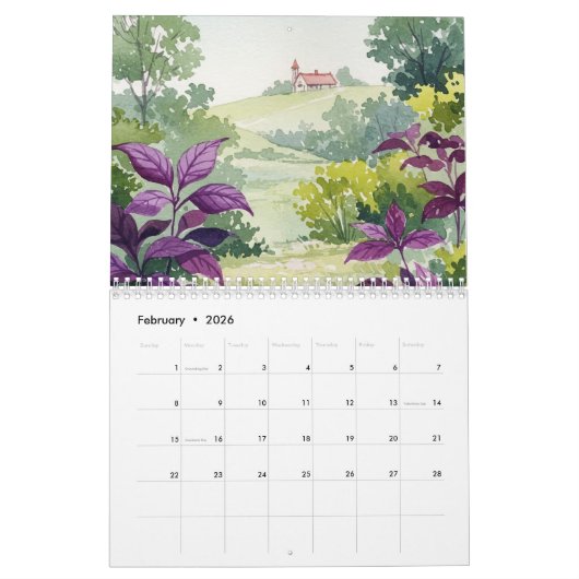 Landscapes Calendar Kalender (Feb 2026)